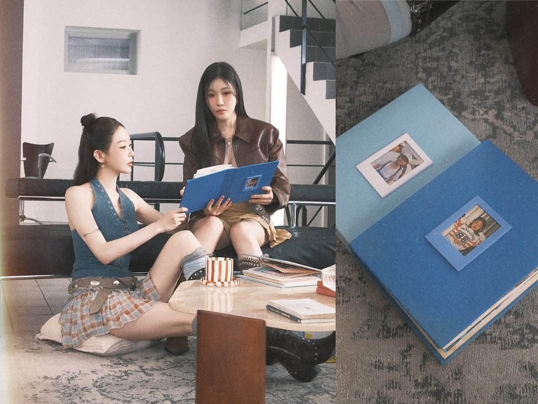 Photo shared by DAVICHI 다비치 on October 23, 2025 tagging @iammingki, and @dlgofl85. May be an image of one or more people, book, newspaper and text.