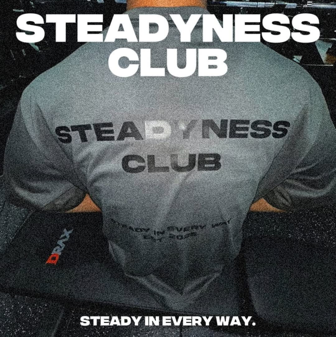 Photo shared by @steadyness.co.kr on October 14, 2025 tagging @day_steadyness. May be an image of sportswear and text that says 'Te ScGN aea Pa STEADYNESS CLUB STEADYNESS NESS CLUB KOИOHR STEADY IN EVERY WAY.'.