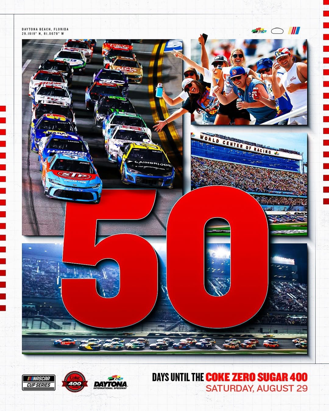 daytona 게시물 이미지: Everything changes under the lights.

#CokeZeroSugar400