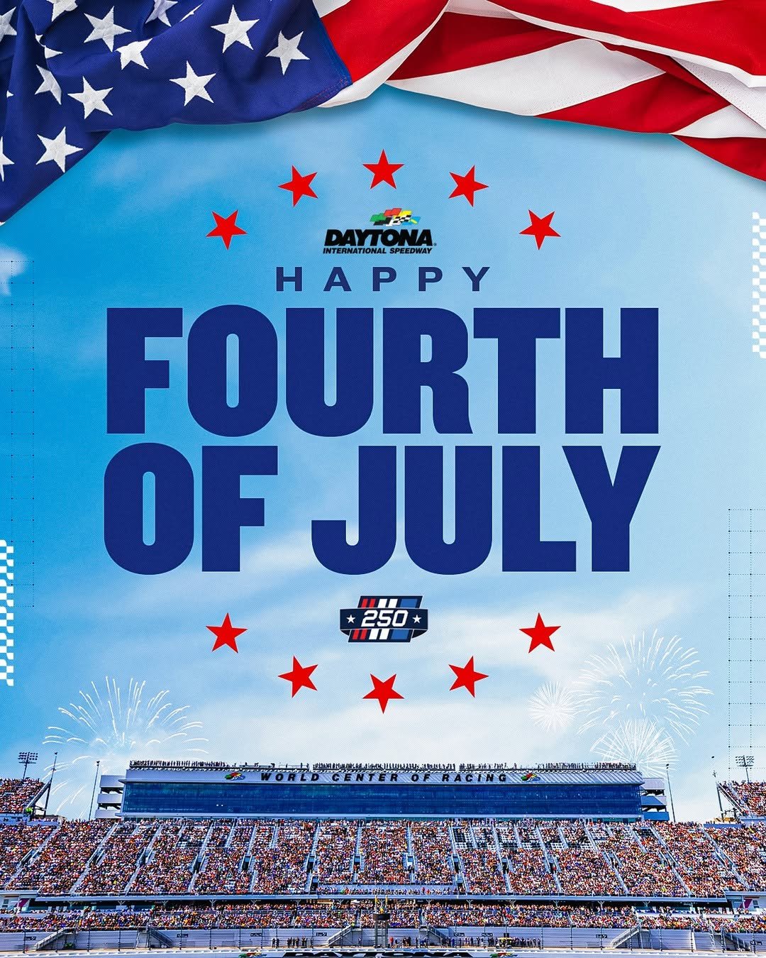 daytona 게시물 이미지: Wishing you a happy & safe Fourth of July!