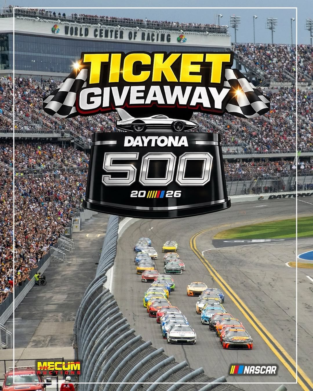 Photo shared by Mecum Auctions on January 06, 2026 tagging @daytona. May be an image of text.