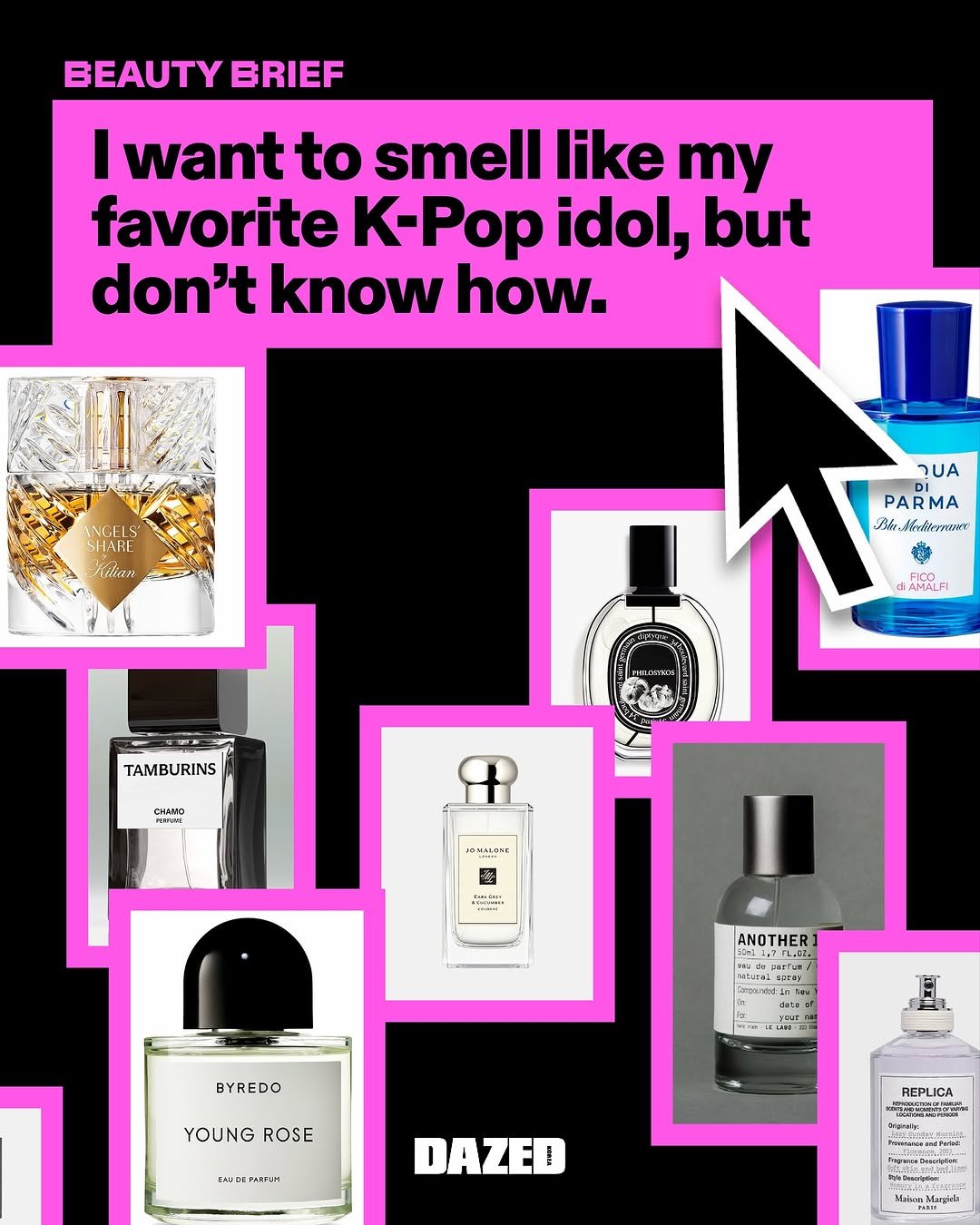 Photo by 데이즈드 코리아 DAZED KOREA on November 13, 2025. May be an image of fragrance, perfume and text.