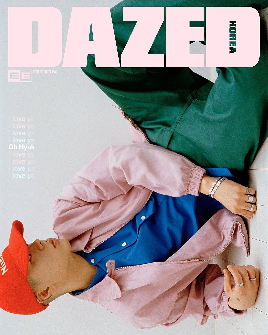 Photo shared by 데이즈드 코리아 DAZED KOREA on September 29, 2025 tagging @hyukoh2000, @cartier, and @dazedkorea. May be an image of 1 person, magazine, poster and text that says 'DAZE DITION KOREA love love yKa love love và Oh Hyuk love OVE love ya IN ΜPA2m'.