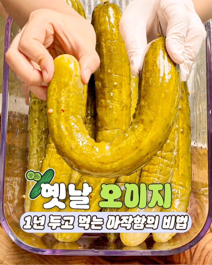 ddok_recipe 게시물 이미지: 1년을 두고 먹어도 아작한 '옛날 오이지' 만드는 법

📍레시피 필요하신...