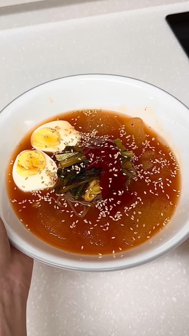 ddubi_doobab 게시물 이미지: 네이버스토어 평점 4.9점 승천냉면! ⭐️⭐️⭐️⭐️⭐️
오늘은 열무김치까지...