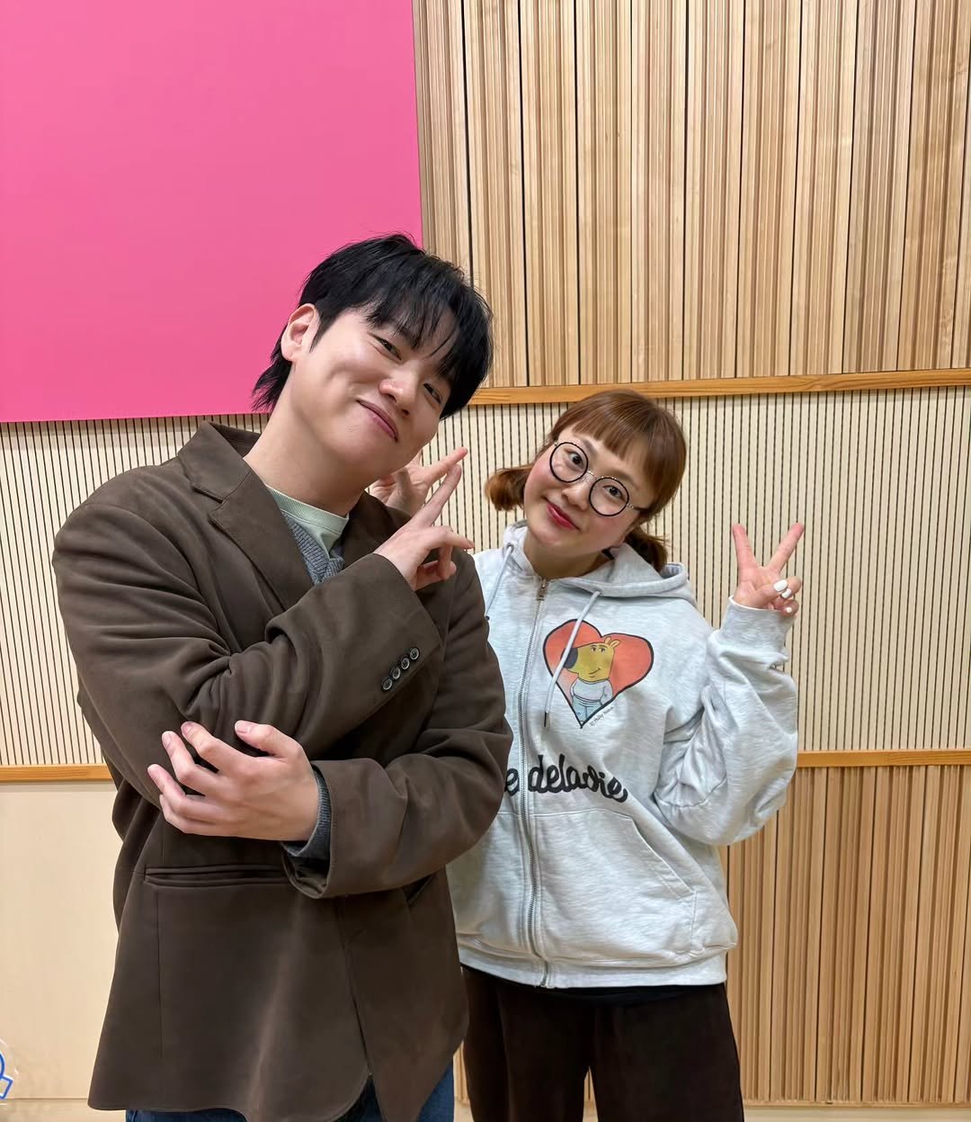 Photo shared by 미녀개그우먼 조수연 on February 06, 2026 tagging @hanhae1990. May be an image of one or more people and text.