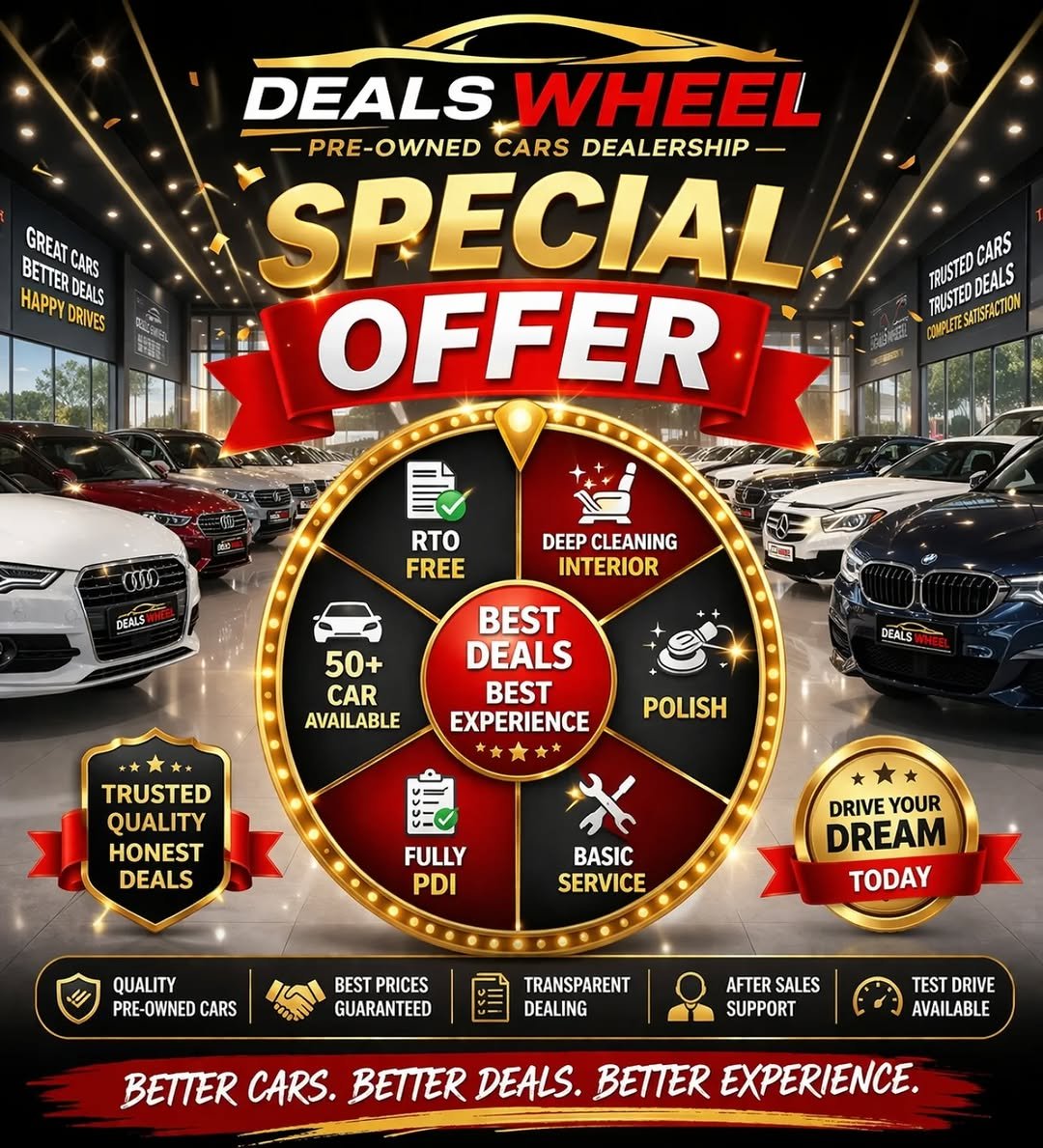 dealswheelofficial 게시물 이미지: **“Ab sapno ki car sirf sapna nahi 😎
Deals...