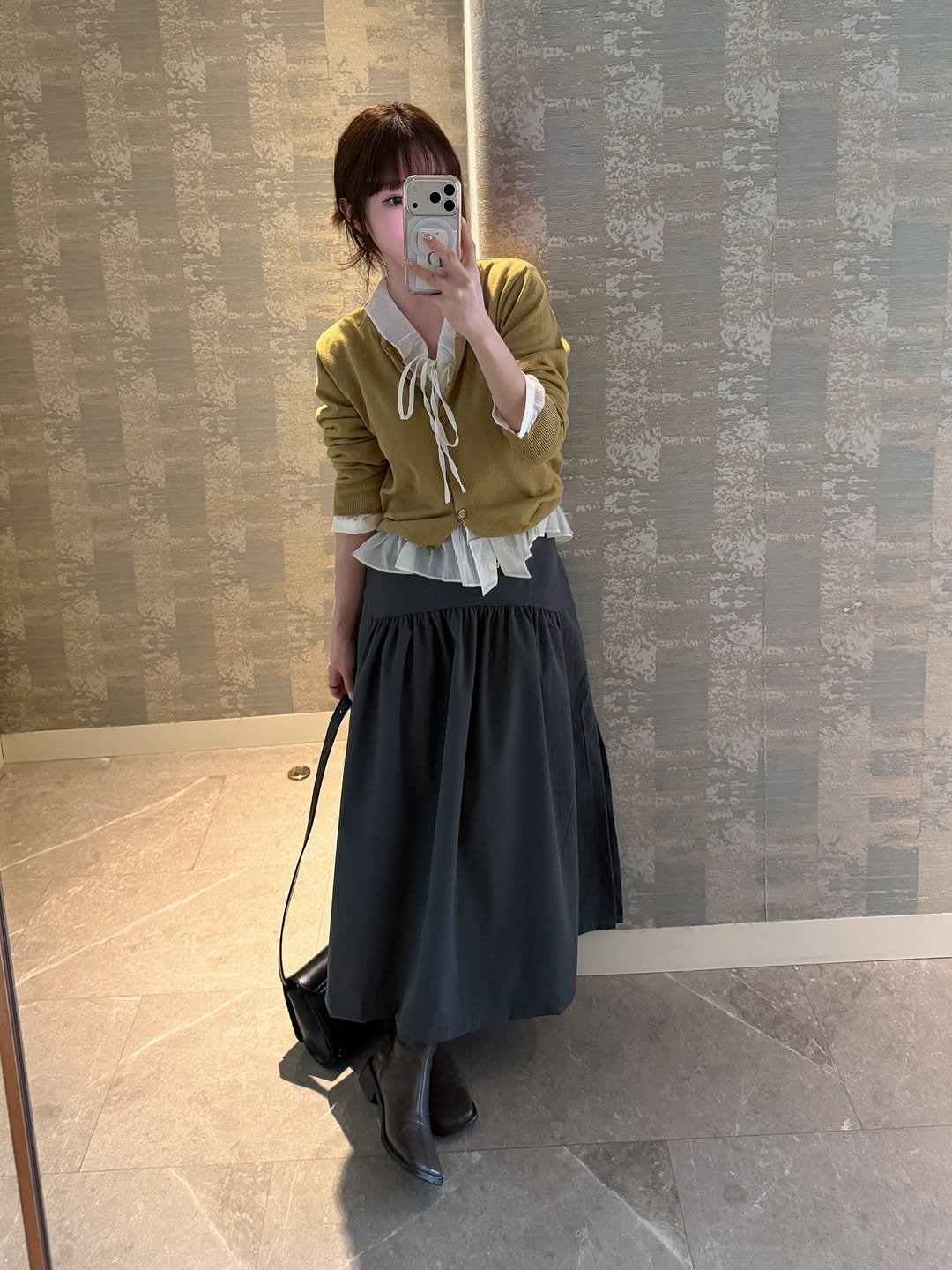 Photo by 정연 on February 07, 2026. May be an image of skirt and text.