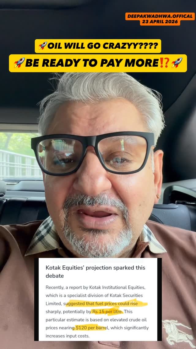 deepakwadhwa.official 게시물 이미지: Stay cautious inflation can increase very soon🥹