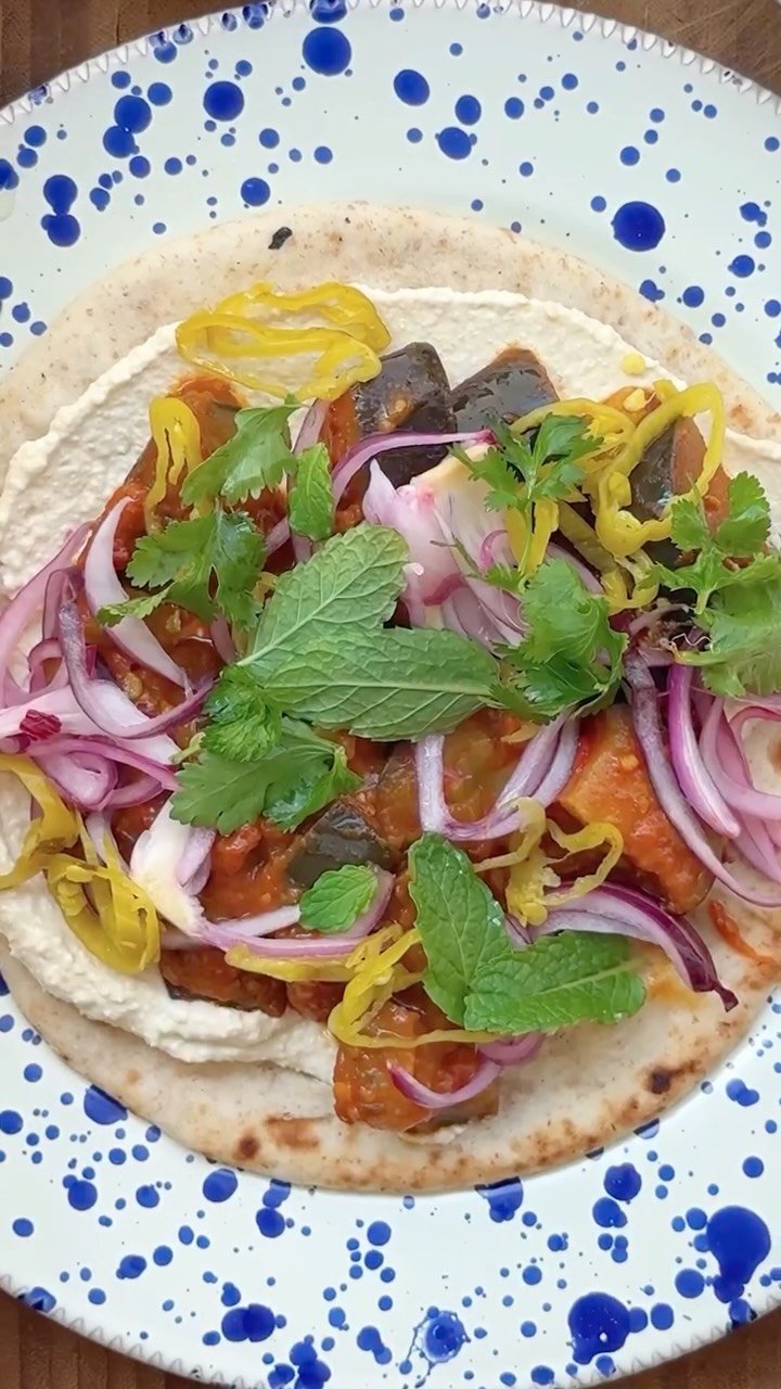 deliciouslyella 게시물 이미지: 🍆🍆Shawarma-spiced Aubergine Wrap 🍆🍆

The...