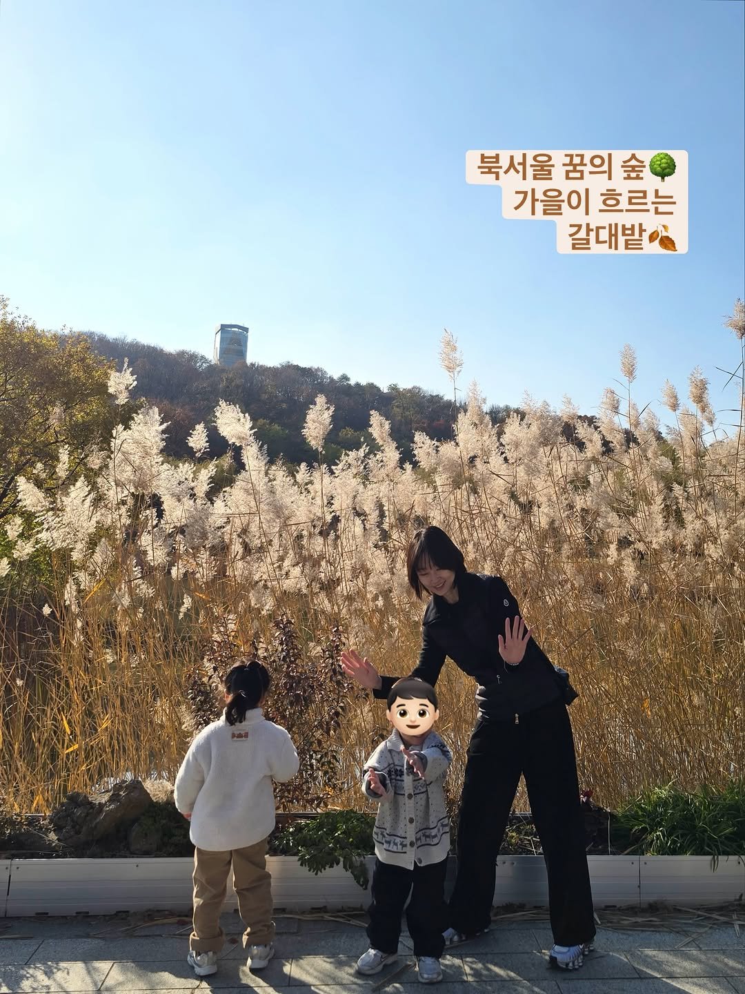 Photo shared by 권수진 | 치과의사 | 치아교정, 인비절라인 | 연년생 엄마 on November 16, 2025 tagging @susuncra_official, and @bukseoul_dream. May be an image of ‎Gyeongbokgung Palace, outdoors and ‎text that says '‎북서울 꿈의 AT 0 가을이 흐르는 اسة‎'‎‎.