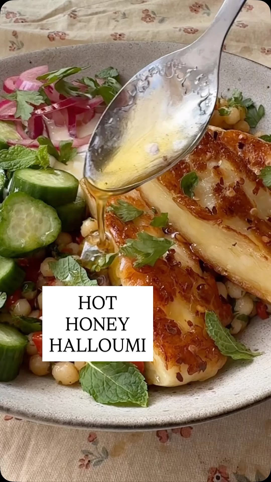desertislanddishes 게시물 이미지: Recipe 24 of 30: Hot Honey Halloumi Grain...