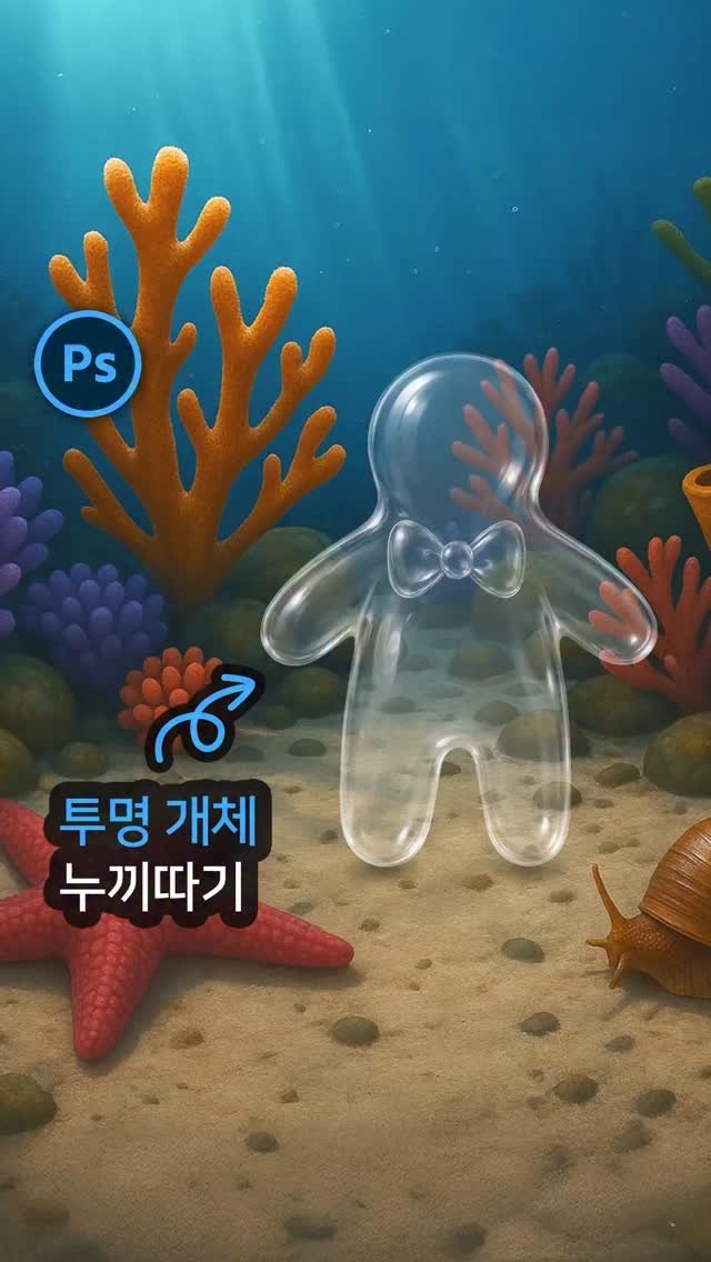 designer_.hardy 게시물 이미지: 투명한 개체 누끼 따기! 👇👇
📌방법: 간결하고 빠르게!
1️⃣ 툴바 >...