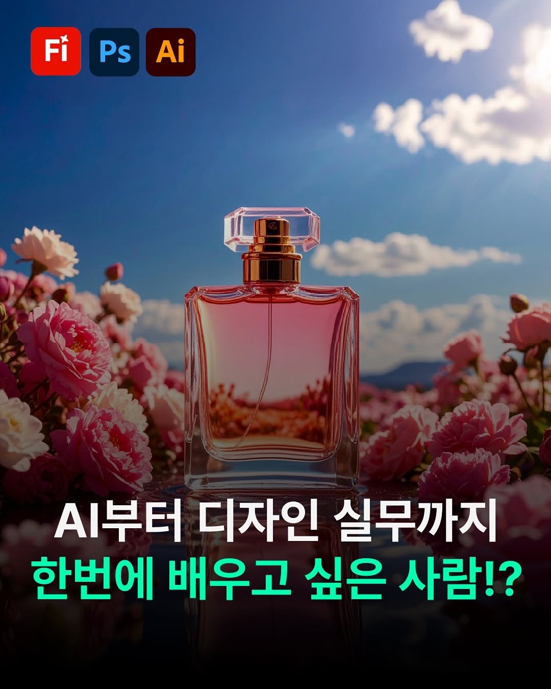Photo by 디자이너 키 ㅣ 포토샵•일러스트레이터•영상편집•디자인 on September 02, 2025. May be an image of text that says 'FI Ps Ai A부터 디자인 실무까지 한번에 배우고 싶은 사람!?'.