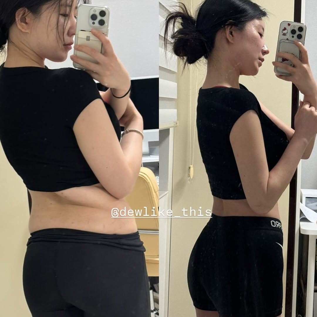Photo by 이슬 | 하체비만 탈출하는 곳 on October 02, 2025. May be an image of 2 people and text that says '@dewlike @dewlike_this this OR'.