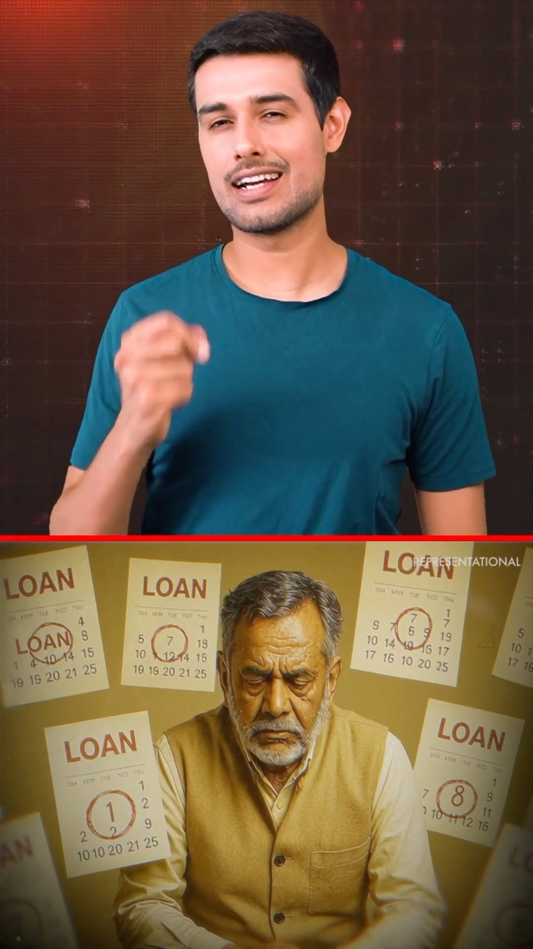 dhruvrathee 게시물 이미지: Think twice before taking a Loan! Loans can...