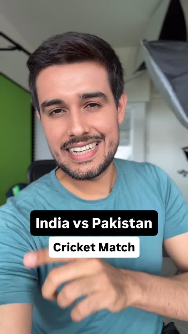dhruvrathee 게시물 이미지: Why India vs Pakistan Cricket Match can’t be...