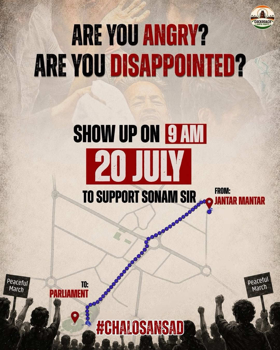 dhruvrathee 게시물 이미지: Chalo Sansad…. 🇮🇳✊