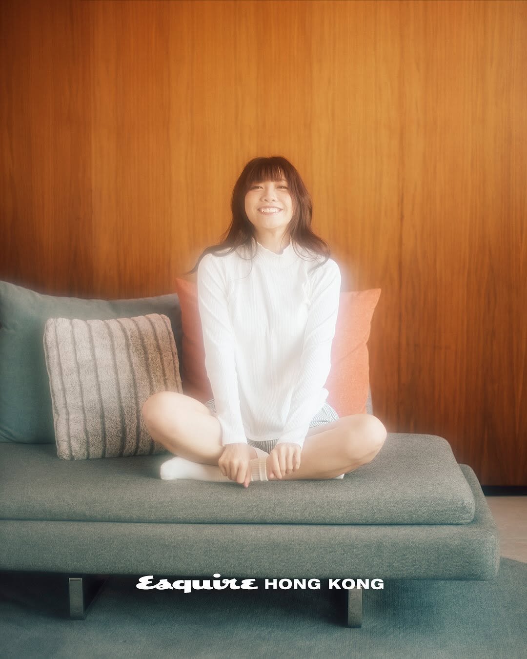 Photo shared by Esquire HK Official on October 08, 2025 tagging @diccc0213. May be an image of one or more people, hair, top and futon.