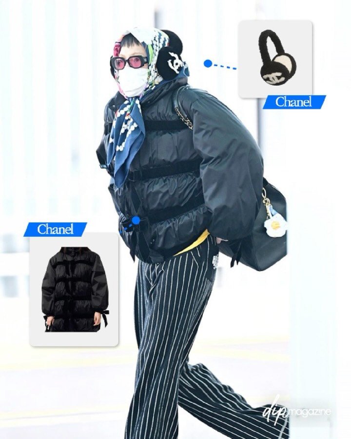 dip_magazine 게시물 이미지: 샤넬보이 지디의 12월 첫 공항패션은? ❄️

▷STAR : #지드래곤 
▷DATE...