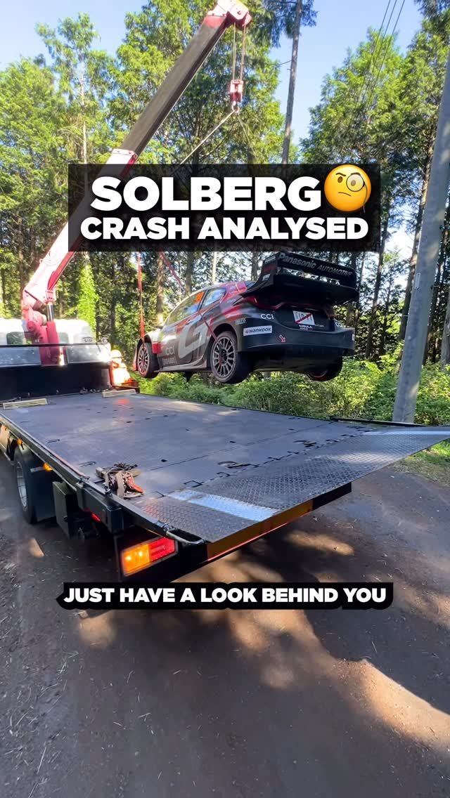 dirtfishrally 게시물 이미지: How did Oliver Solberg CRASH out of Rally...