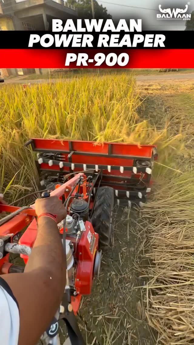 discoveragriculture 게시물 이미지: Introducing the Balwaan Power Reaper machine,...
