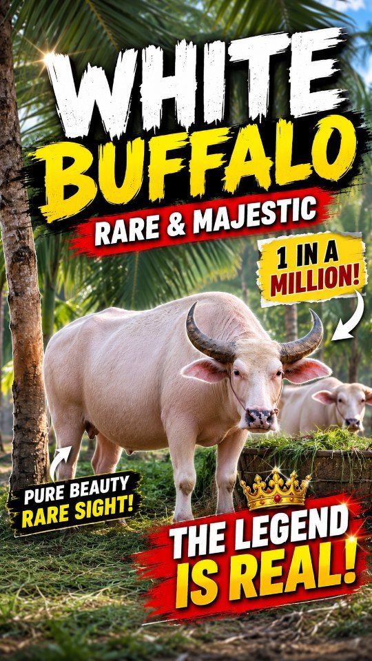 discoveragriculture 게시물 이미지: The white buffalo is a rare and sacred animal...