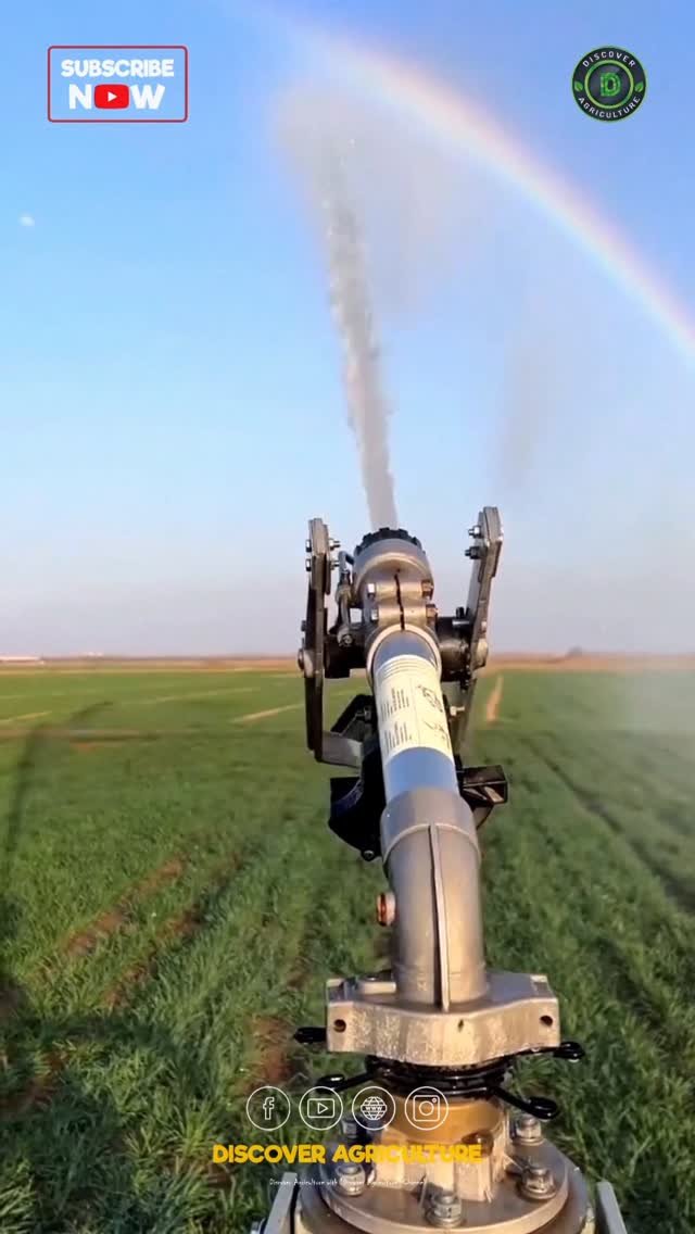 discoveragriculture 게시물 이미지: Discover the efficiency of rain gun sprinkler...