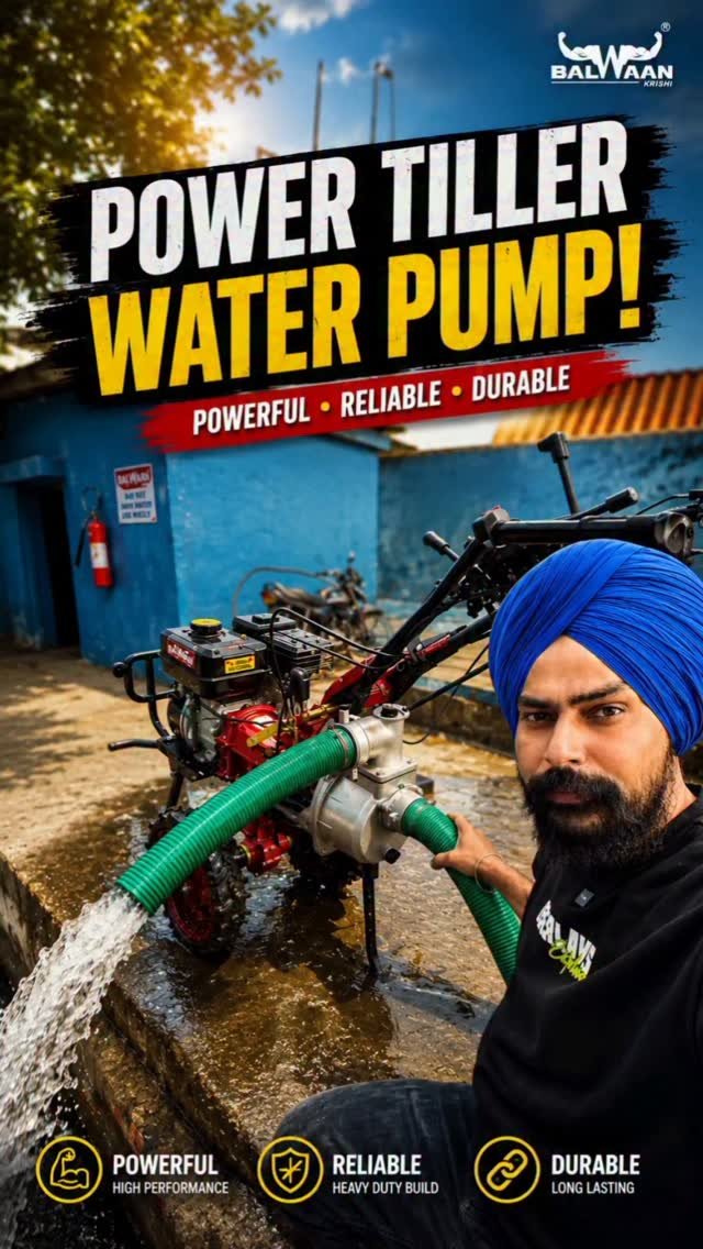 discoveragriculture 게시물 이미지: The power tiller water pump machine is an...