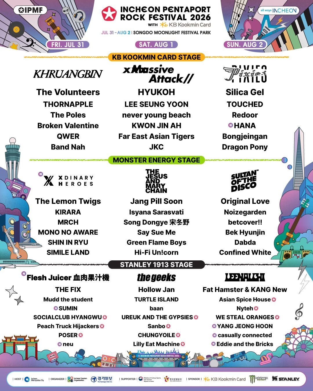 discoverincheon.en 게시물 이미지: [𖥔 𝗙𝗜𝗡𝗔𝗟 𝗟𝗜𝗡𝗘 𝗨𝗣]

The final lineup for the...