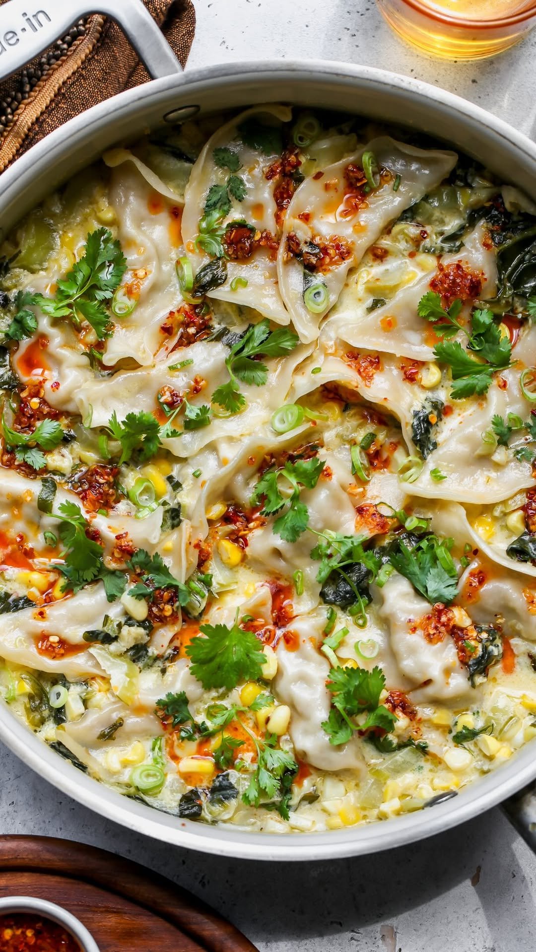 dishingouthealth 게시물 이미지: One Pan Sweet Corn Coconut Dumplings delivers...