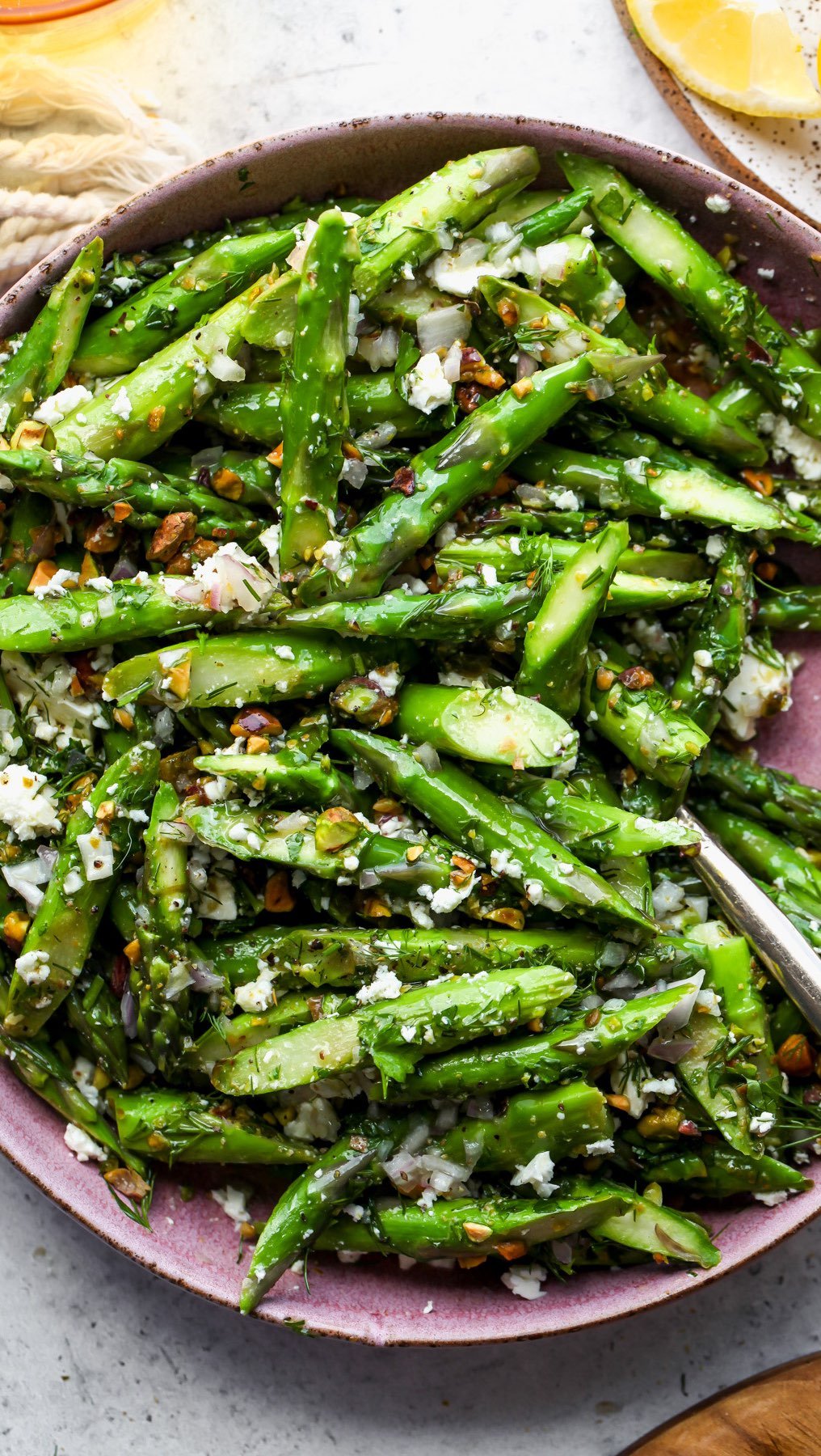 dishingouthealth 게시물 이미지: Asparagus and Feta Salad with roasted...