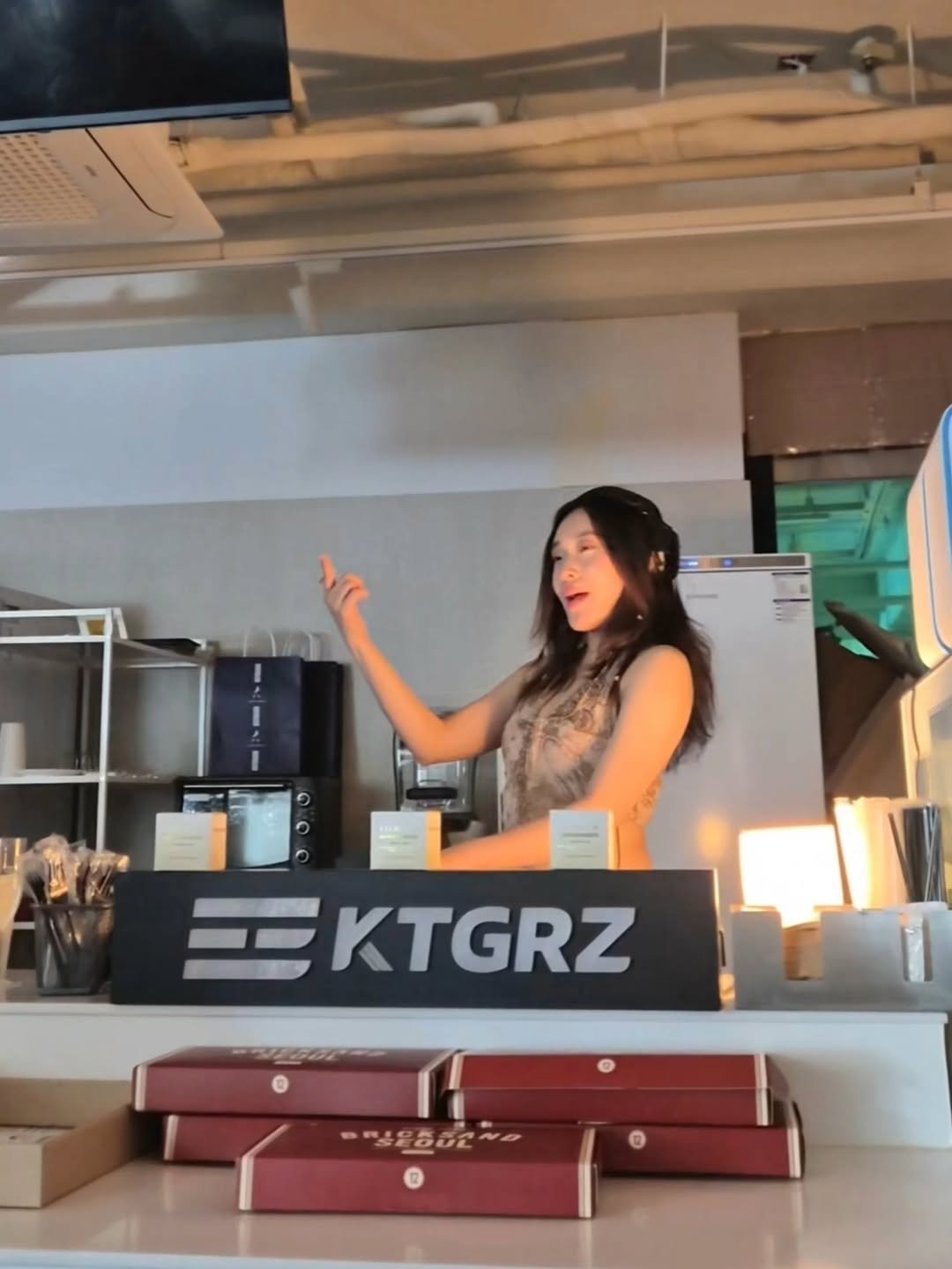 Photo shared by DJ Uni 최유정 on April 21, 2026 tagging @happybricksand, @celive_lab, @seemilar.lab, @mediabridge.world, and @the_vault_b1. May be an image of phone, stereo and text.