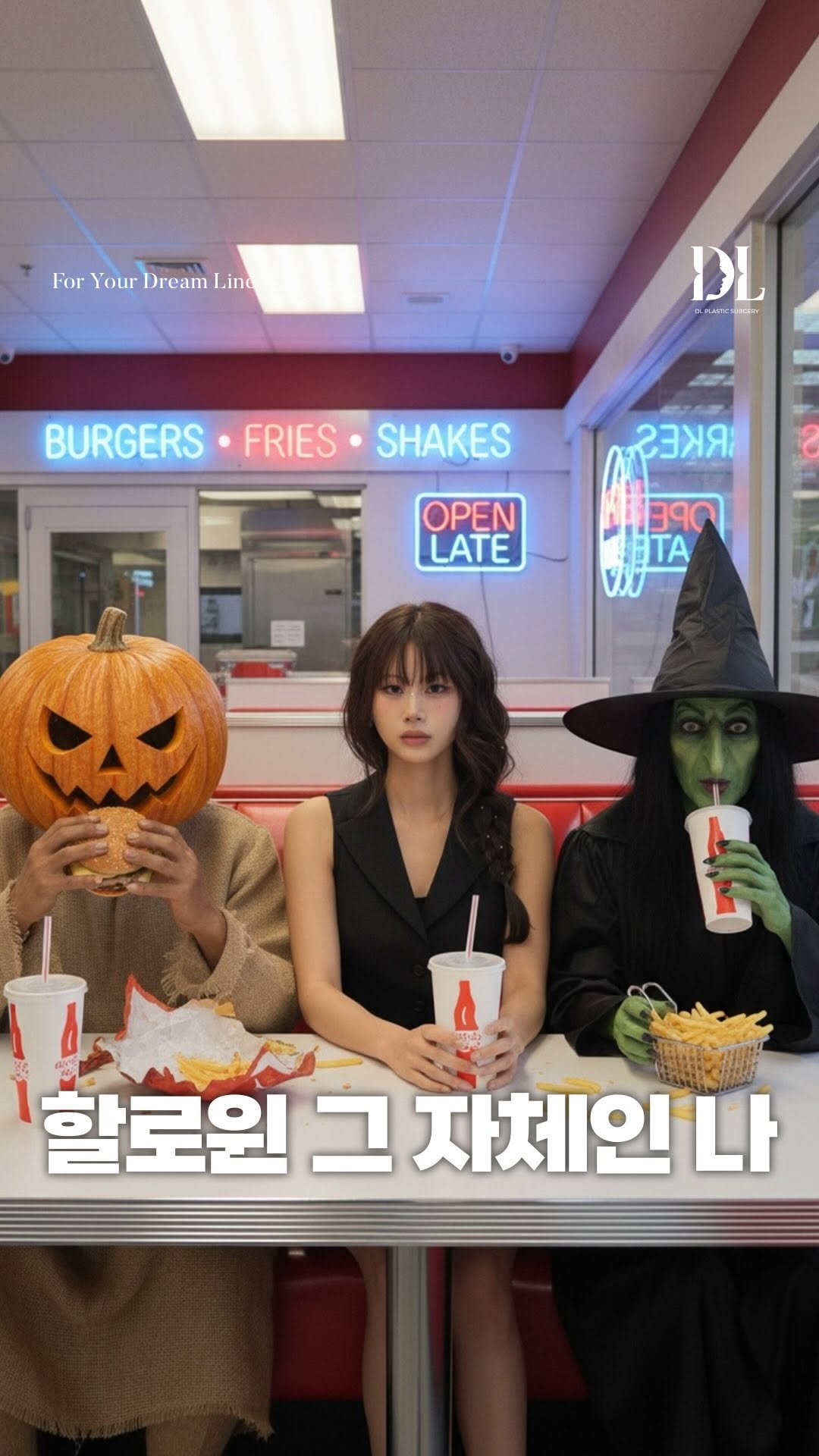 dl_plastic_official 게시물 이미지: 자세한 수술 내용이 궁금하다면 댓글에 ‘할로윈’을 남겨주세요👻🎃

매일이 할로윈...