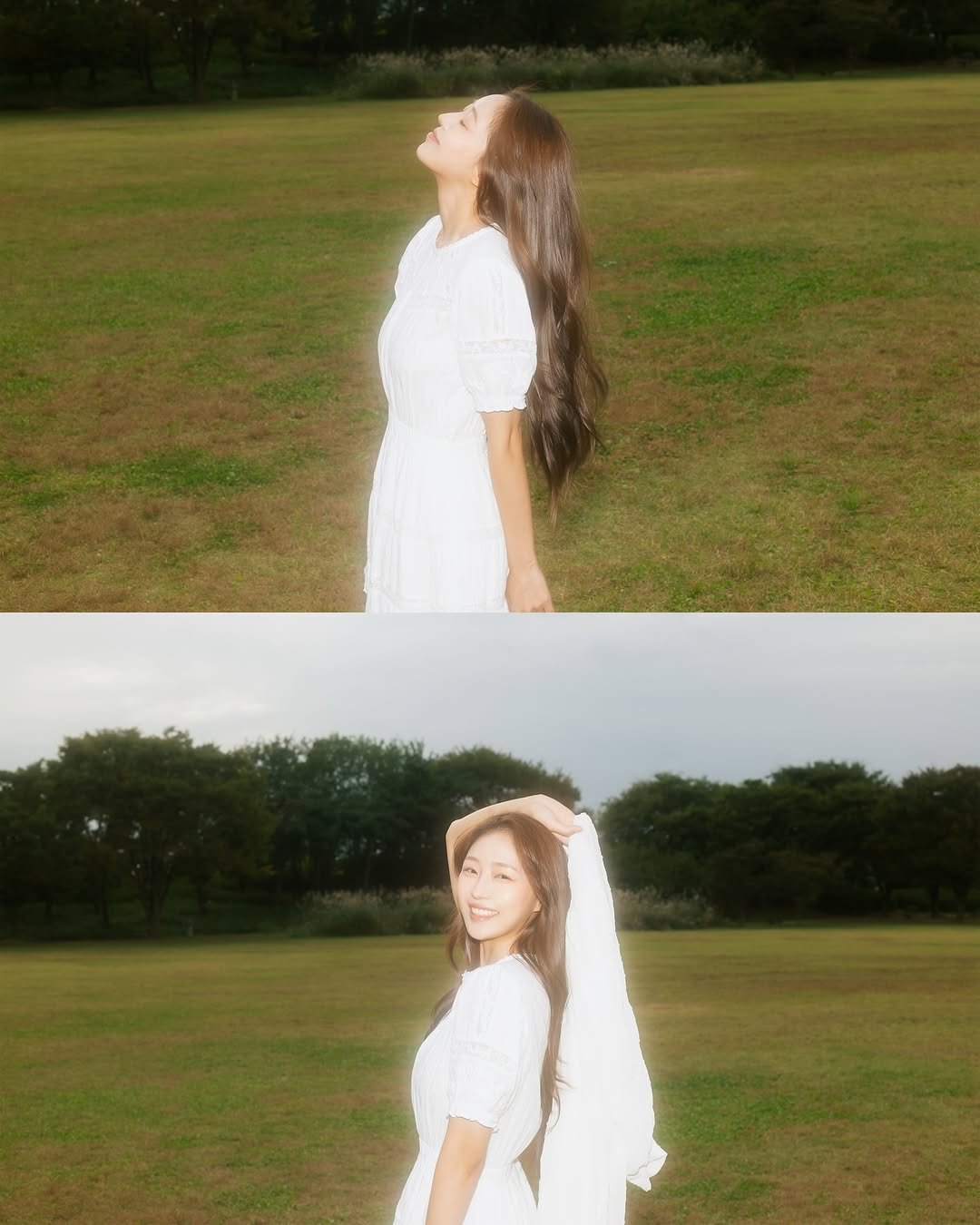 Photo shared by 홍 은 Hong eun on October 18, 2025 tagging @mare_hiemis. May be an image of one or more people, braids, outdoors and text.