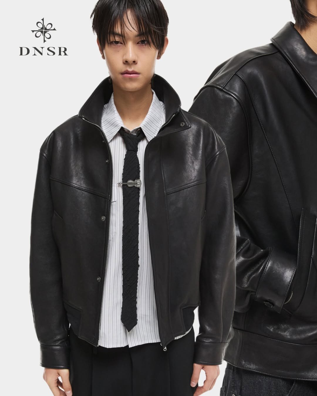 Photo by DNSR 디앤에스알 on February 24, 2026. May be an image of duffle coat, goosedown coat, top, jacket, parka and text that says 'DNSR JAS'.