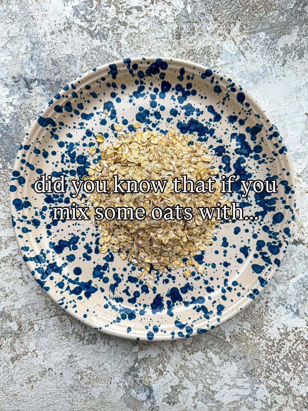 Photo by Divya Sharma | Healthy & Easy Recipes on November 24, 2025. May be an image of chinaware, platter, bowl, plate, kitchenware and text that says '.......0 did didyou you knowthati know that if' you mix some oats with.'.