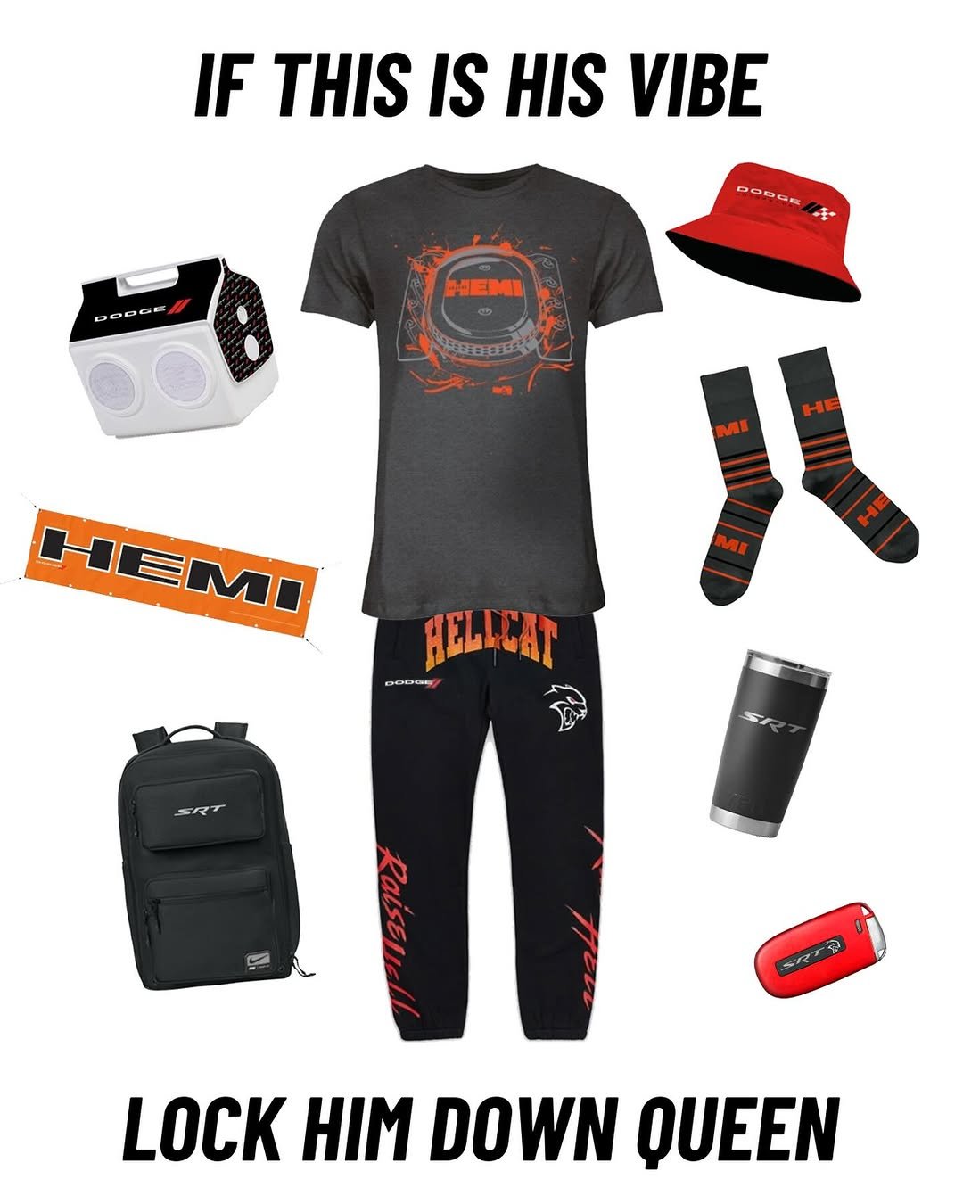 Photo by Dodge on April 07, 2026. May be an image of sweatpants, drawstring, sweatsuit, sportswear and text.