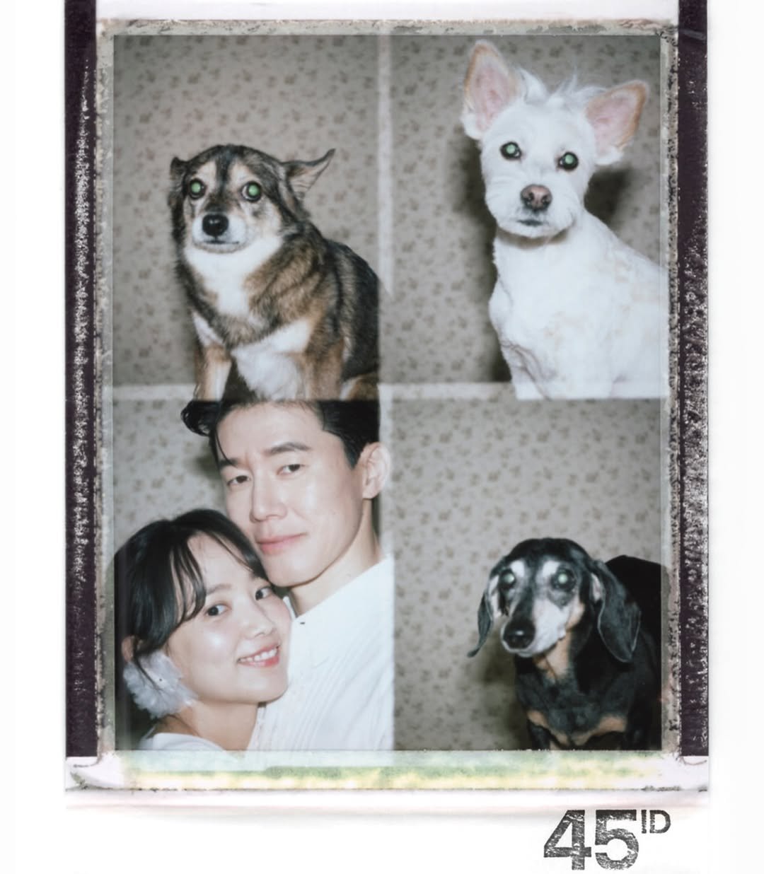 Photo shared by 윤승아 on April 09, 2026 tagging @m00ut, and @45id_official. May be an image of one or more people and text.