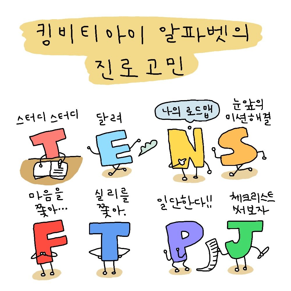 Photo by 도나쵸 on February 08, 2026. May be an illustration of ‎pie and ‎text that says '‎킹비티아이 킹비티 알파벳의 진로고민 나의 로드맨 눈앞의 스터디 스터디 달려 미션해결 احمم ي 마음을 실 실리를 체크리스트 쭉아... 쫓아. 일단한다!! 써 보자 T PET T‎'‎‎.