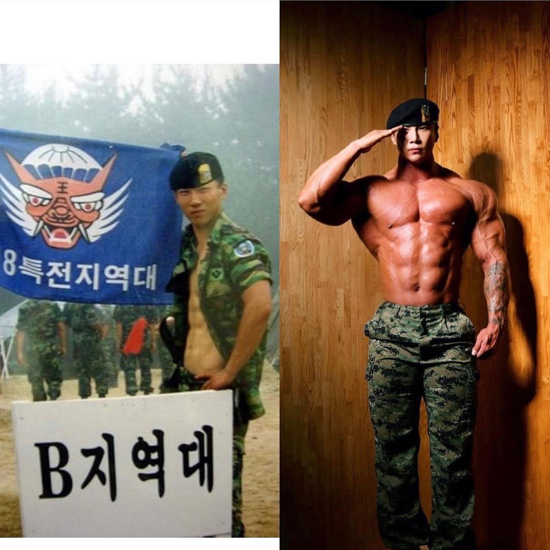 dongkyushim 게시물 이미지: before&after 😅
.
저럴때가 있었죠……🥹
.
보충제도 없던...