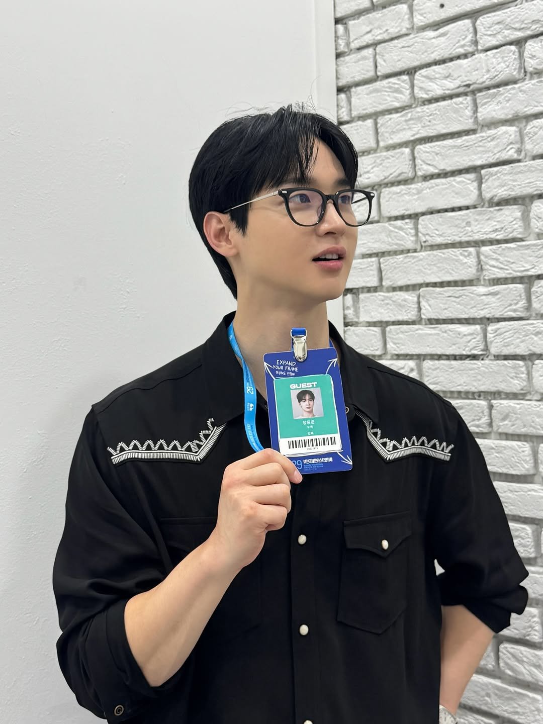 Photo by 장동윤 Jang dong Yoon on July 08, 2025. May be an image of 1 person, bolo tie and text.