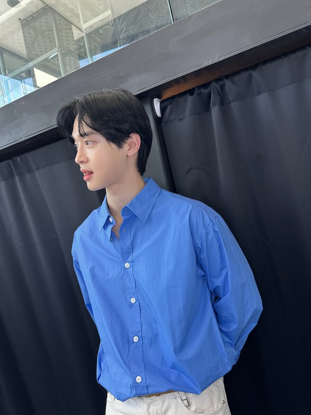 Photo by 장동윤 Jang dong Yoon on September 20, 2025. May be an image of 1 person, hair, top and text.