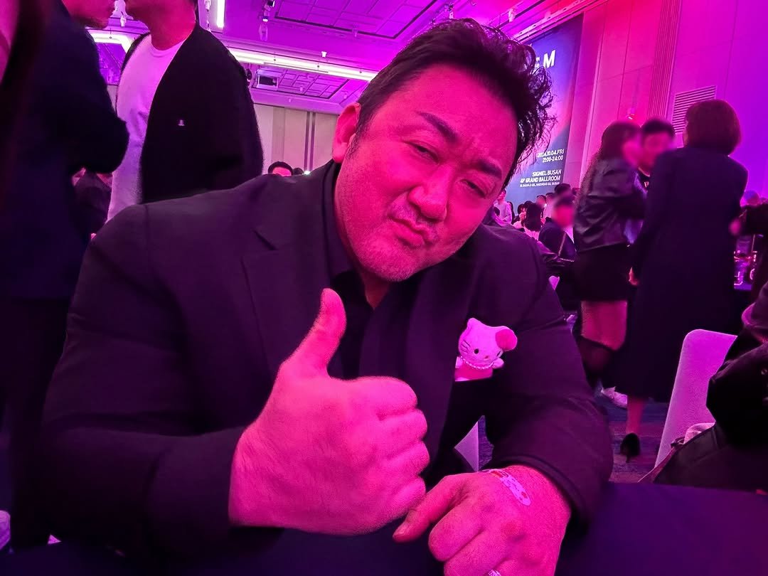 Photo by Don Lee 마동석 on December 19, 2025. May be an image of dinner jacket and text.