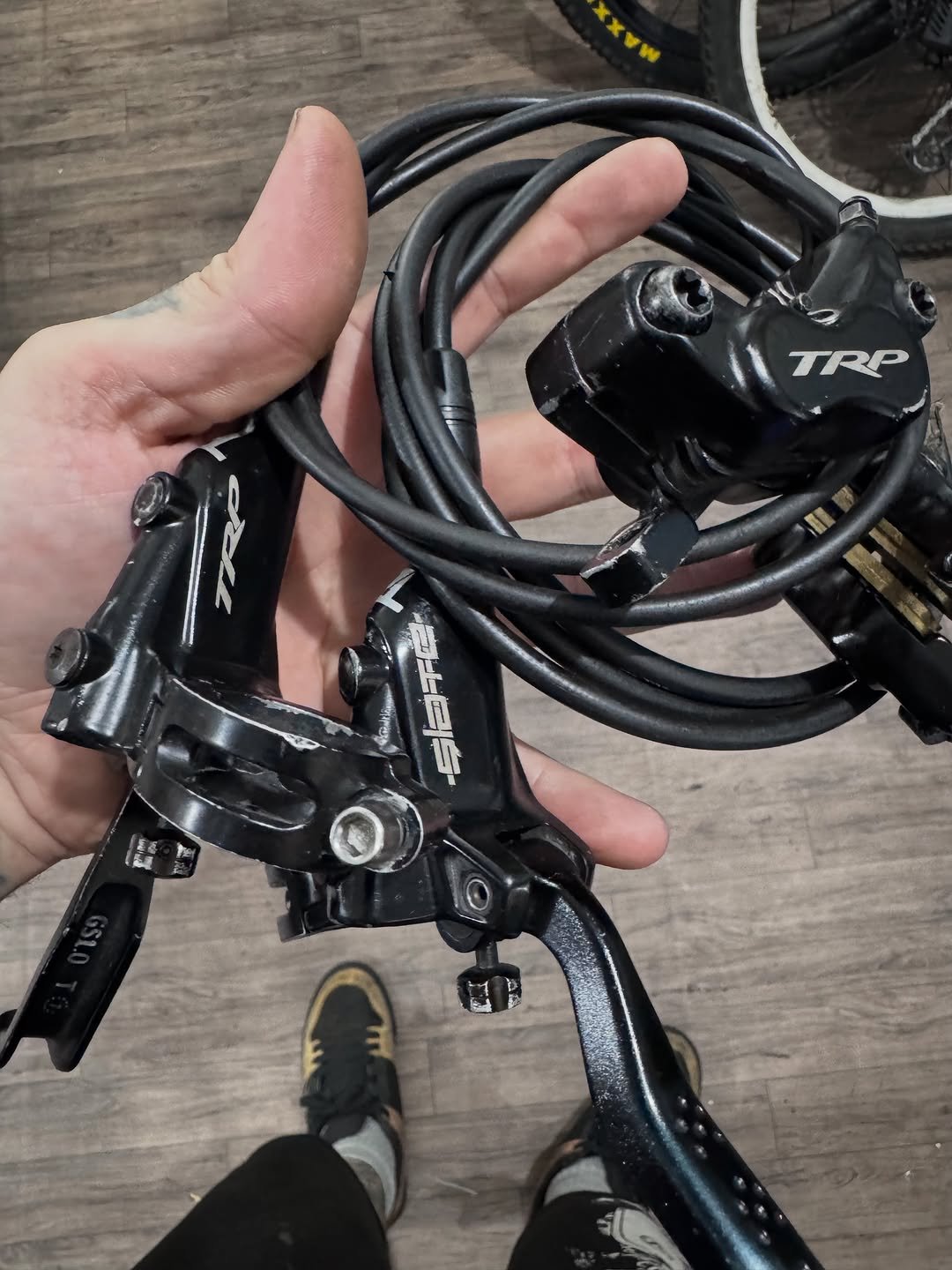 downhillhouseparts 게시물 이미지: R$1500
Trp slate t4 4 pistões 
Tudo ok