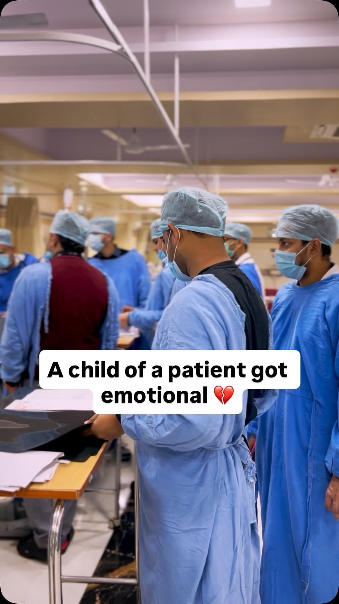 dr.amir_aiims 게시물 이미지: A child in of a patient got emotional...