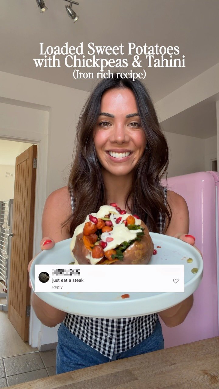 drhazelwallace 게시물 이미지: Loaded Sweet Potatoes with Crispy Chickpeas &...