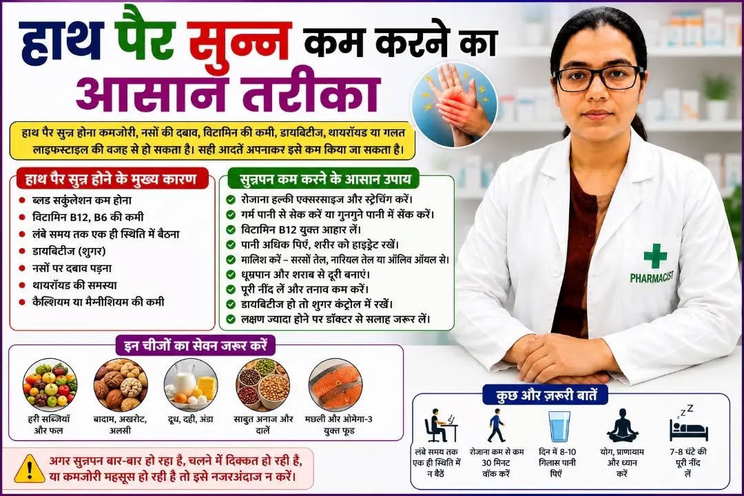 drx_sonu2028 게시물 이미지: हाथ पैर सुन्न होने पर क्या करें#healthtips...