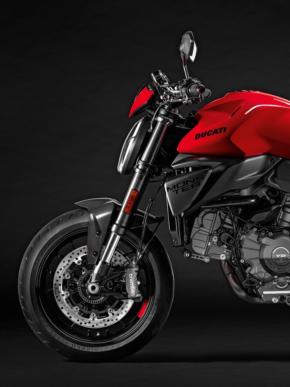 Photo by Ducati Motor Holding on February 19, 2026. May be an image of racing vehicles, motorcycle and text that says 'DUCATI DUCATI brembo ជ a e O'.