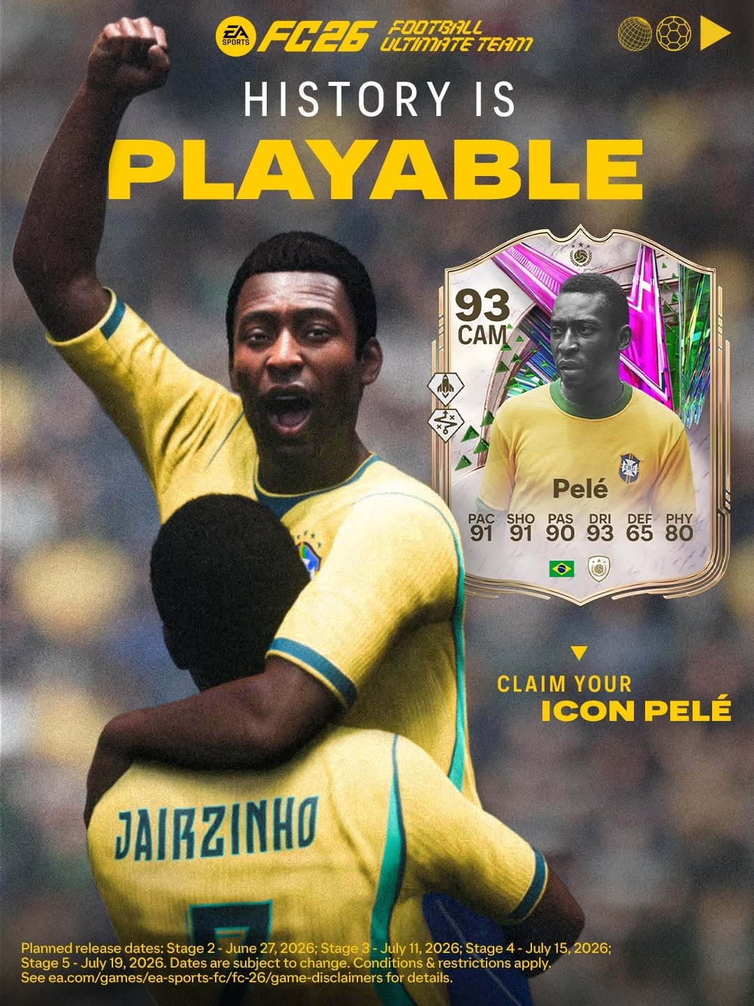 easportsfcde 게시물 이미지: Deine ICON. Deine Reise. Sichere dir Pelé in...